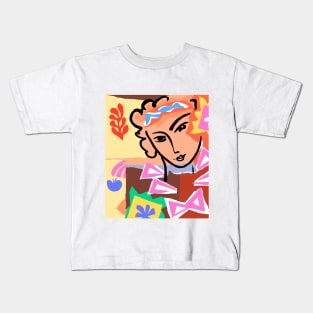 Denizko Art Colorful Woman Kids T-Shirt